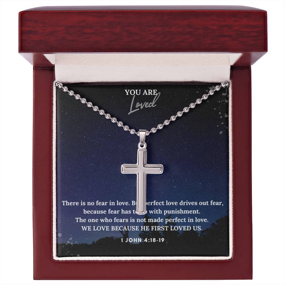 Stainless Steel Faith Cross Necklace