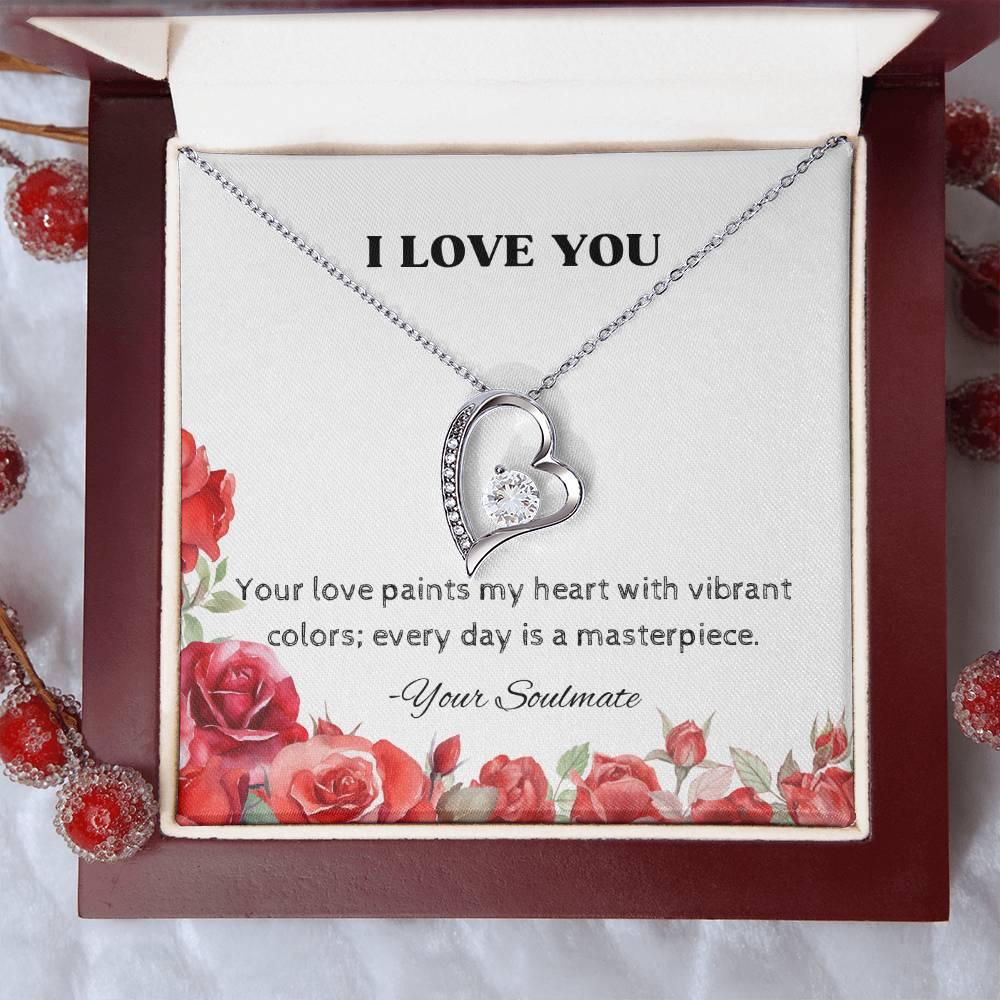 Forever Love Necklace Pendant Gift For Soulmate - Camili Bel Creations Gift Shop