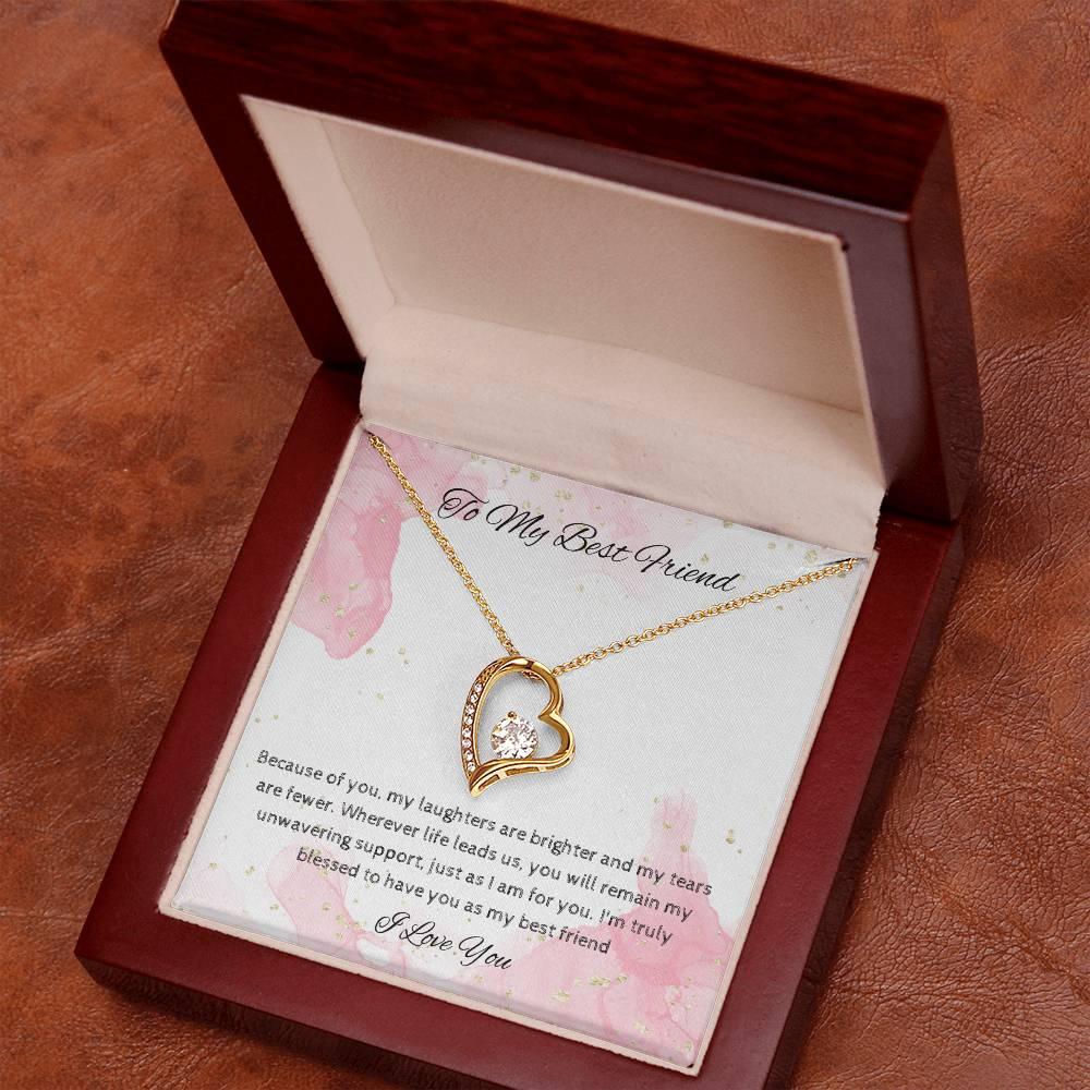 To My Best Friend - Dazzling Forever Love Necklace - Camili Bel Creations Gift Shop