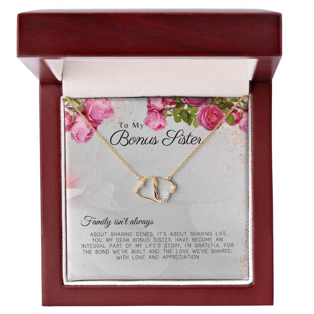 Everlasting Love Necklace for the Best Bonus Sister - Camili Bel Creations Gift Shop