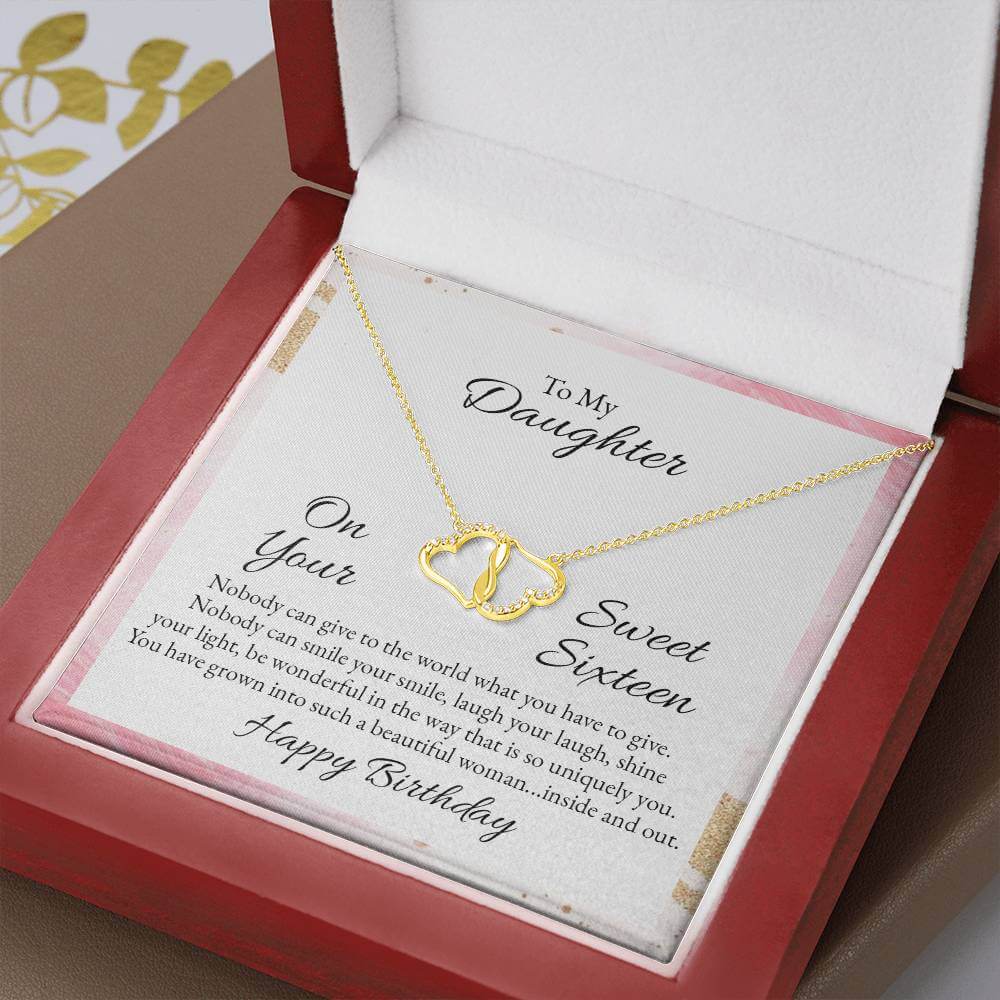 To My Daughter - On Your Sweet Sixteen Necklace - Camili Bel Creations Gift Shop
