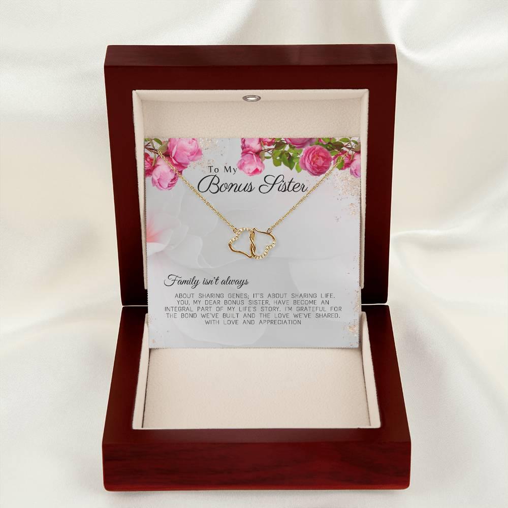 Everlasting Love Necklace for the Best Bonus Sister - Camili Bel Creations Gift Shop