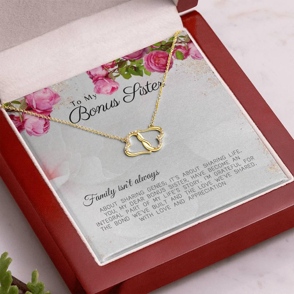 Everlasting Love Necklace for the Best Bonus Sister - Camili Bel Creations Gift Shop