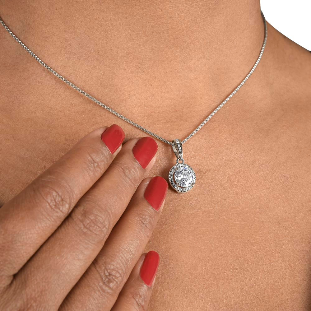 Eternal Hope Necklace 14 K White Gold Finish I The Perfect Gift For Best Mother - Camili Bel Creations Gift Shop