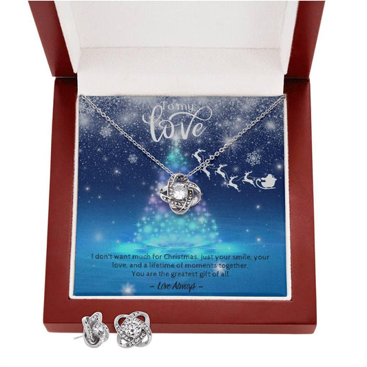 Gorgeous Earring and Necklace Set For Her I Christmas Gift For Wife, Soulmate, Girl Friend - Camili Bel Creations Gift Shop