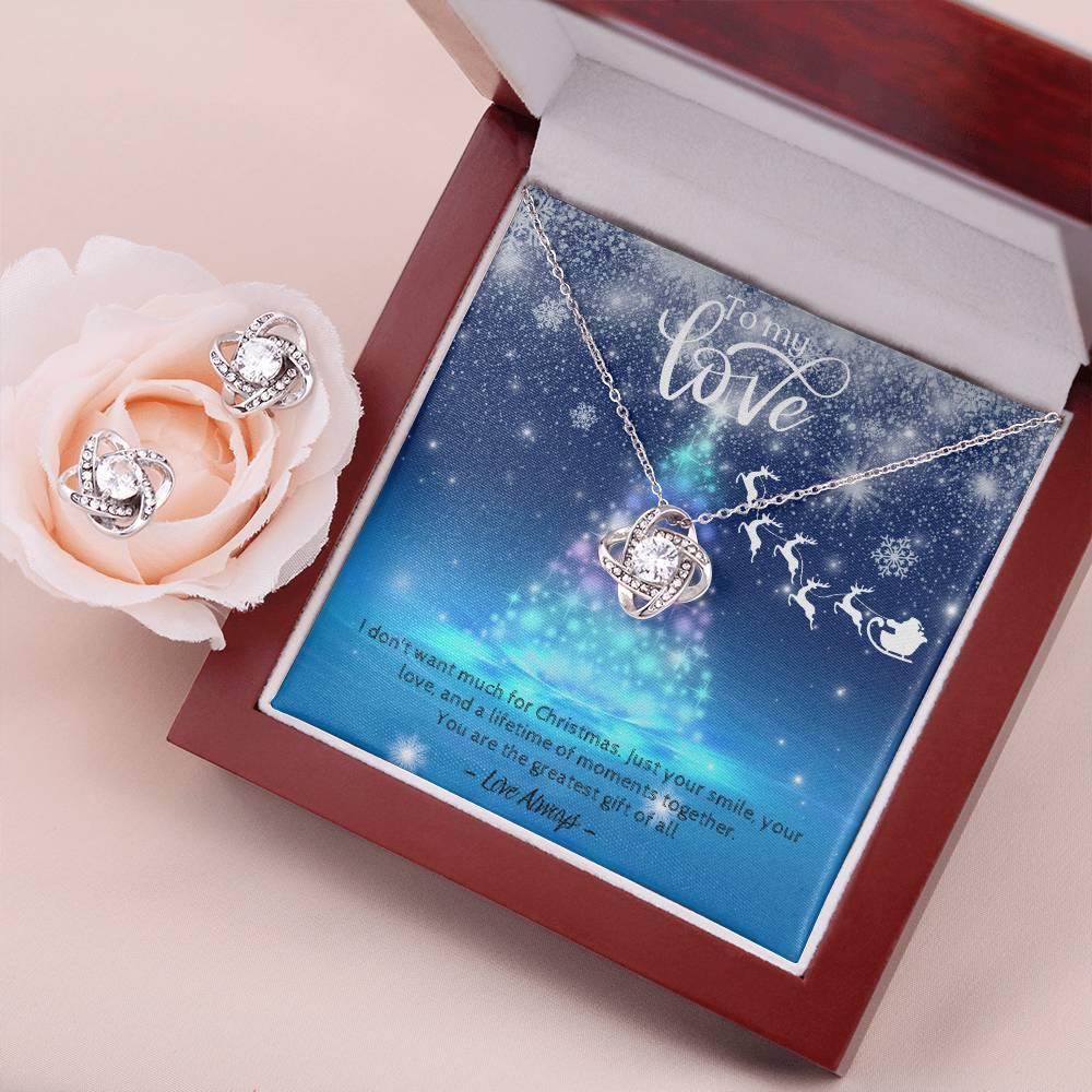 Gorgeous Earring and Necklace Set For Her I Christmas Gift For Wife, Soulmate, Girl Friend - Camili Bel Creations Gift Shop