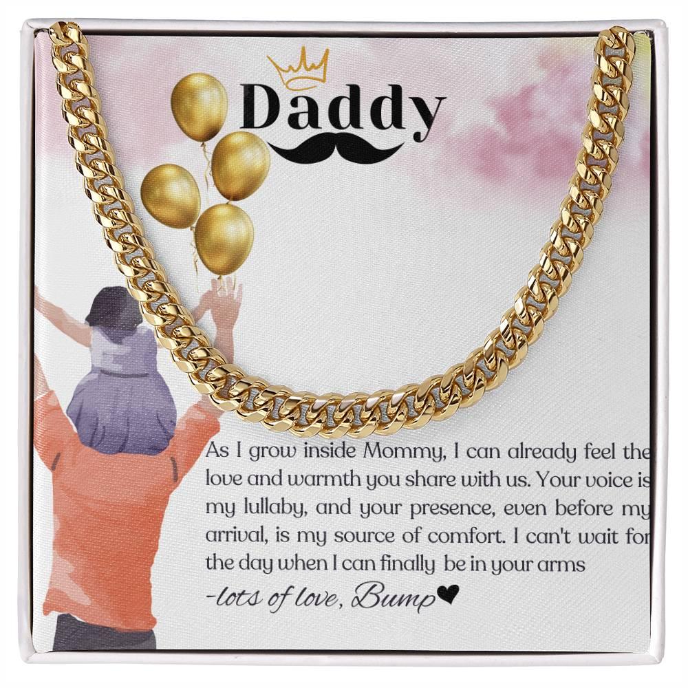 To My Amazing Dad To Be I Classic Cuban Link Necklace - Camili Bel Creations Gift Shop
