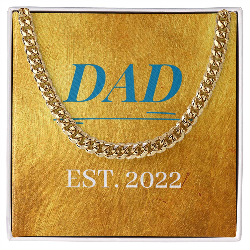 14K Yellow Gold Cuban Link Chain - Epic Gift For Dad - Camili Bel Creations Gift Shop