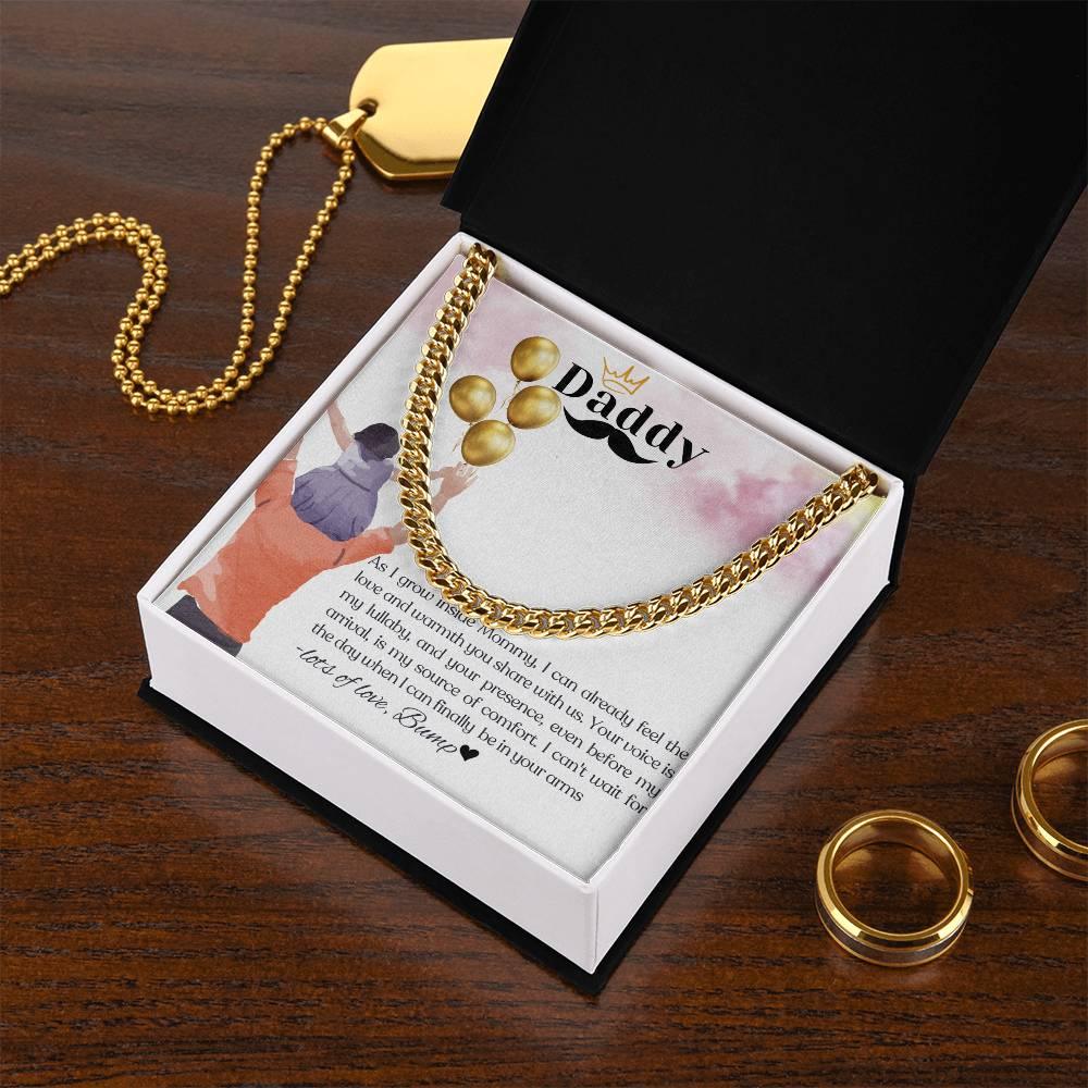 To My Amazing Dad To Be I Classic Cuban Link Necklace - Camili Bel Creations Gift Shop