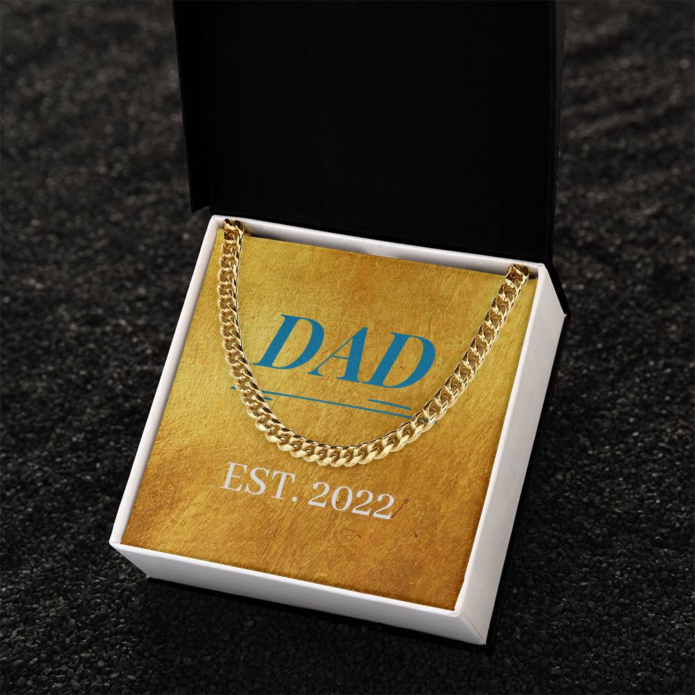 14K Yellow Gold Cuban Link Chain - Epic Gift For Dad - Camili Bel Creations Gift Shop