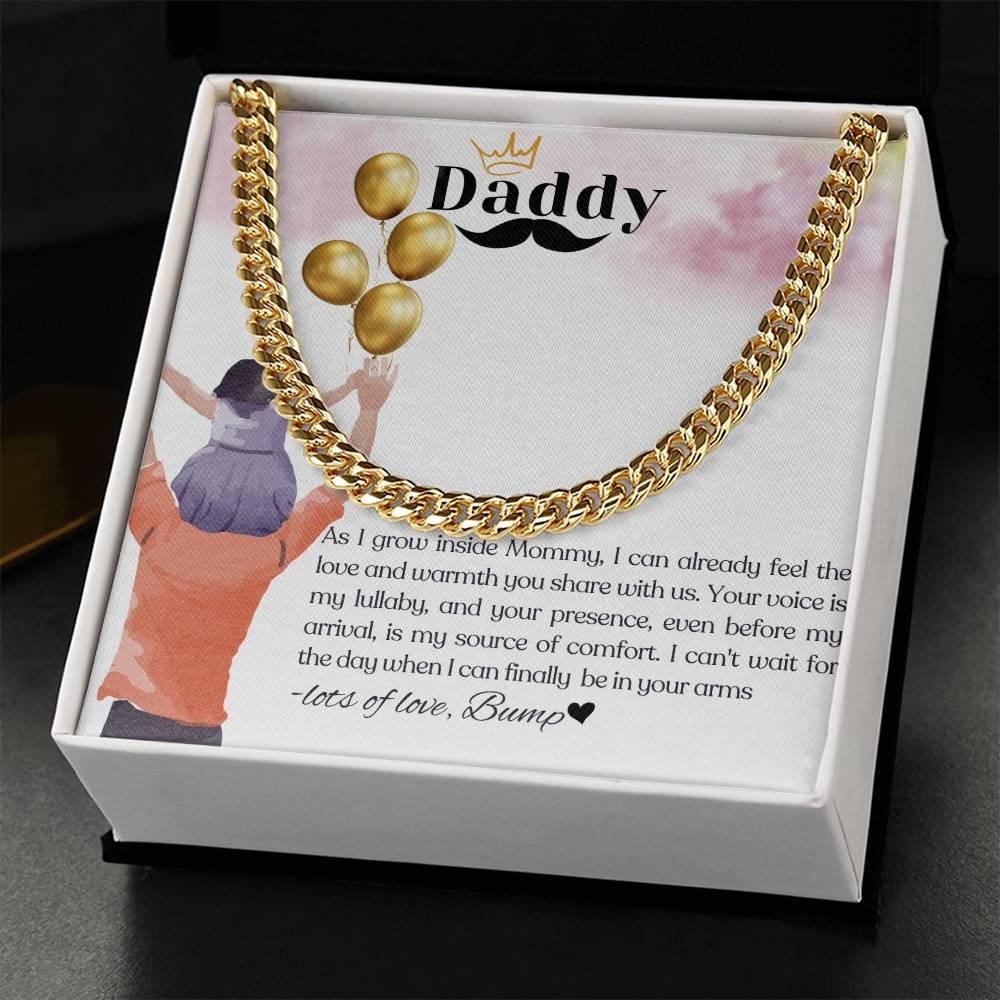 To My Amazing Dad To Be I Classic Cuban Link Necklace - Camili Bel Creations Gift Shop