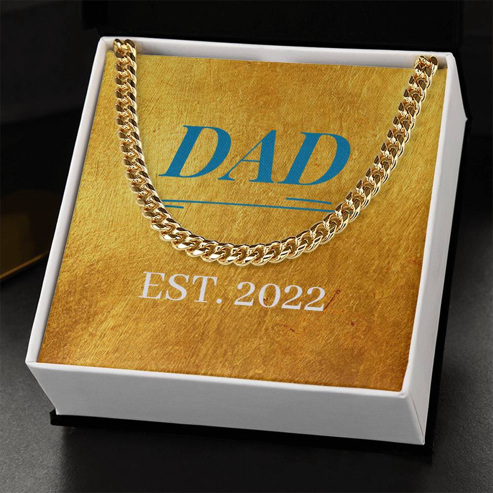 14K Yellow Gold Cuban Link Chain - Epic Gift For Dad - Camili Bel Creations Gift Shop