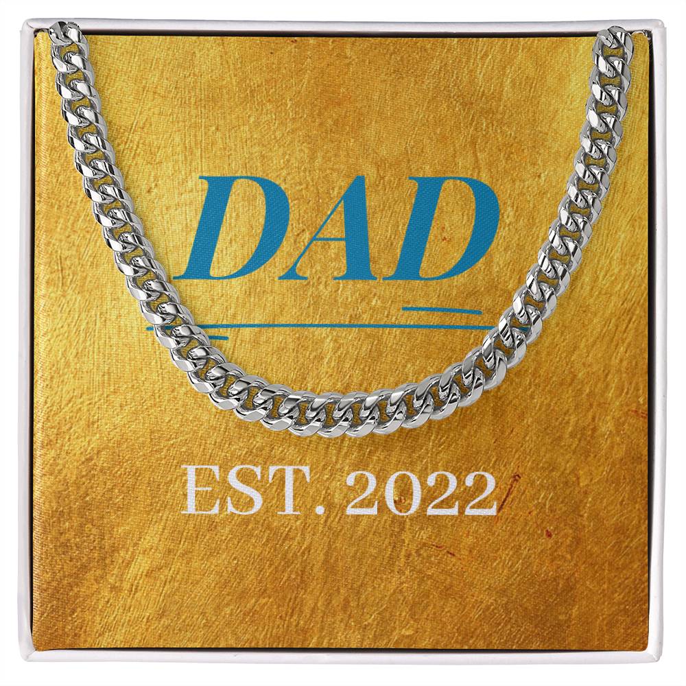 14K Yellow Gold Cuban Link Chain - Epic Gift For Dad - Camili Bel Creations Gift Shop