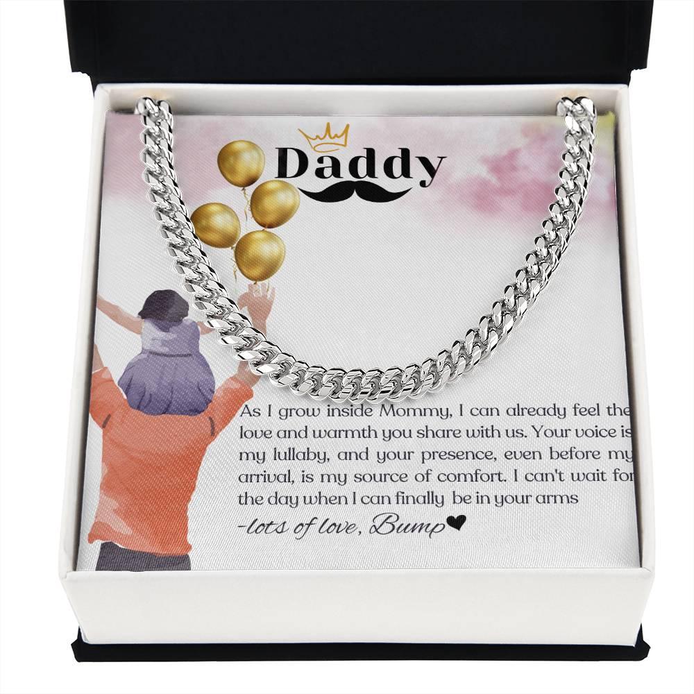 To My Amazing Dad To Be I Classic Cuban Link Necklace - Camili Bel Creations Gift Shop