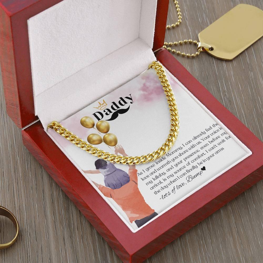 To My Amazing Dad To Be I Classic Cuban Link Necklace - Camili Bel Creations Gift Shop