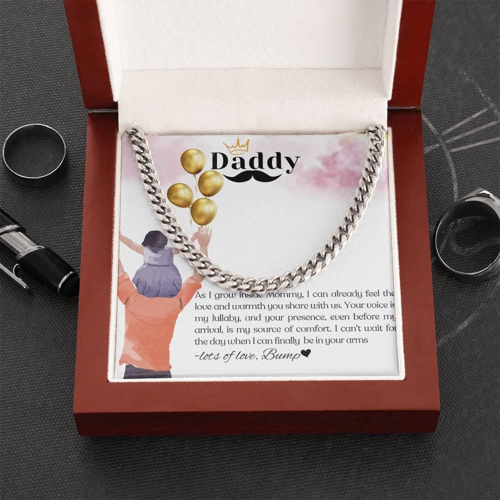 To My Amazing Dad To Be I Classic Cuban Link Necklace - Camili Bel Creations Gift Shop