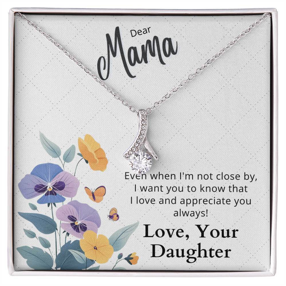 Dear Mama - Alluring Beauty Necklace Gift For Mom From Daughter - Camili Bel Creations Gift Shop