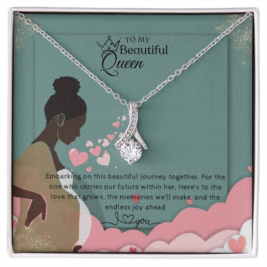 18 K Gold Alluring Beauty Necklace Gift For Future Mom To Be - Camili Bel Creations Gift Shop