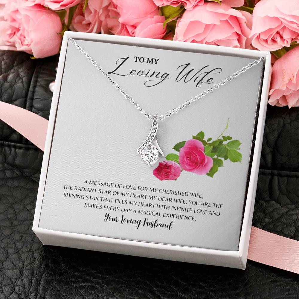 Wife - The Shining Star Of My Life I Necklace - Camili Bel Creations Gift Shop
