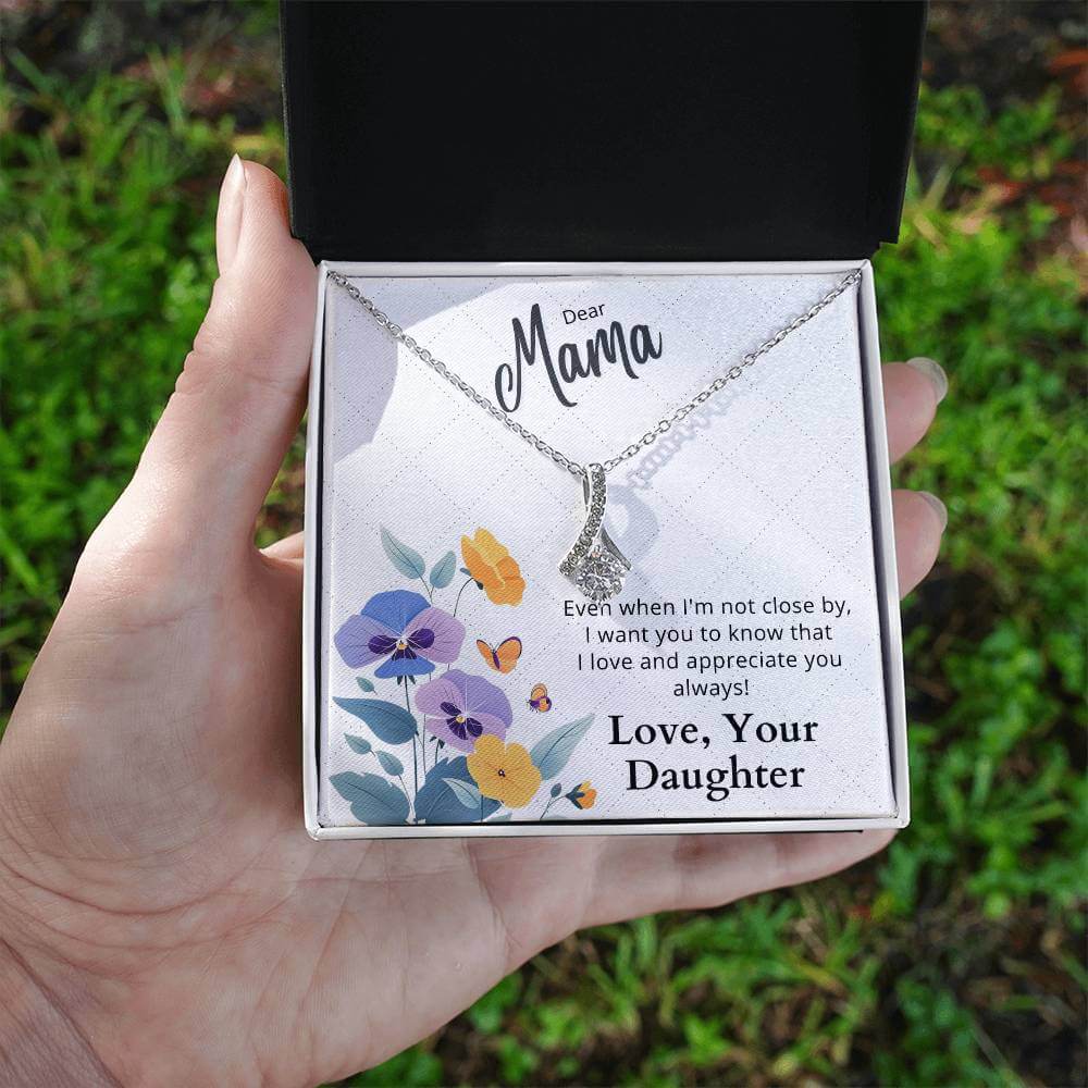 Dear Mama - Alluring Beauty Necklace Gift For Mom From Daughter - Camili Bel Creations Gift Shop