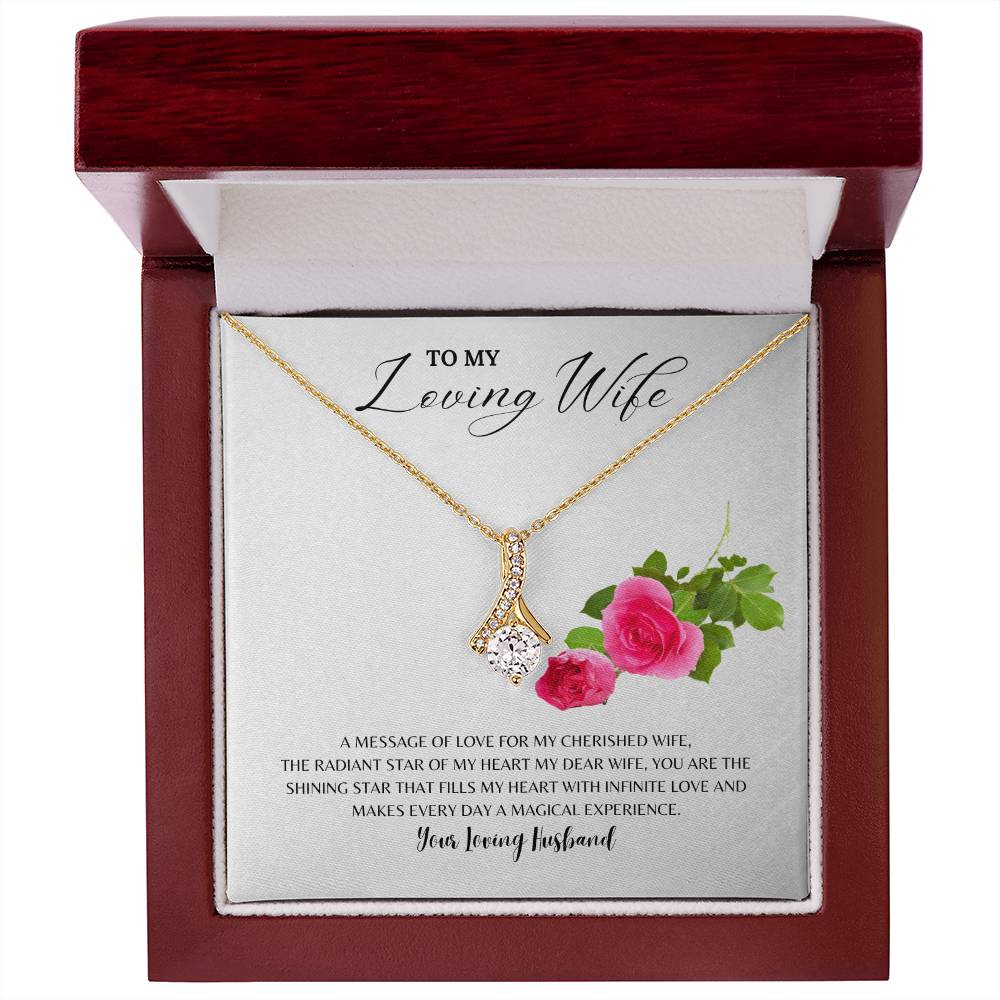 Wife - The Shining Star Of My Life I Necklace - Camili Bel Creations Gift Shop