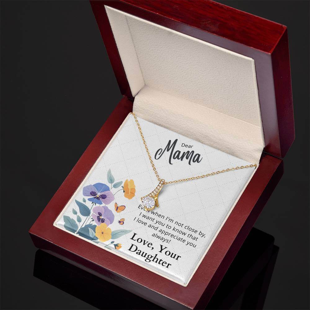 Dear Mama - Alluring Beauty Necklace Gift For Mom From Daughter - Camili Bel Creations Gift Shop
