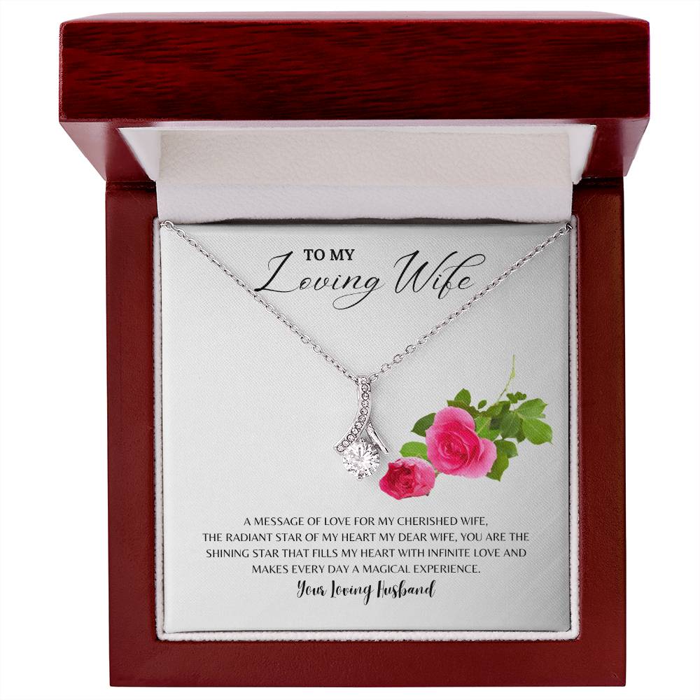 Wife - The Shining Star Of My Life I Necklace - Camili Bel Creations Gift Shop
