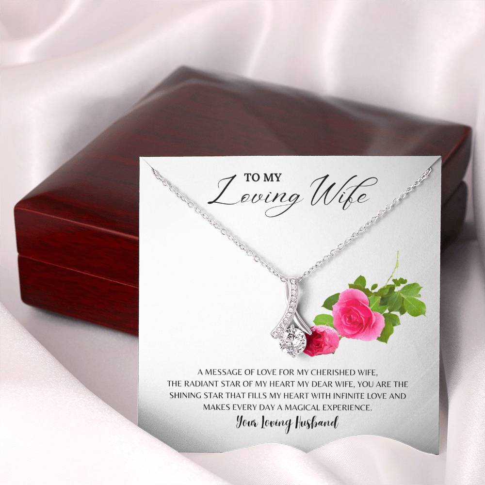 Wife - The Shining Star Of My Life I Necklace - Camili Bel Creations Gift Shop