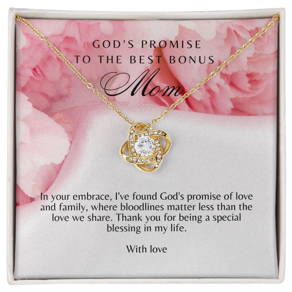 Beautiful Love Knot Necklace for Best Bonus Mom - Camili Bel Creations Gift Shop