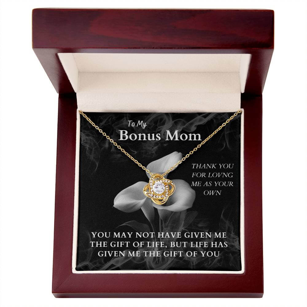 Stunning Love Knot Necklace For Bonus Mom - Camili Bel Creations Gift Shop