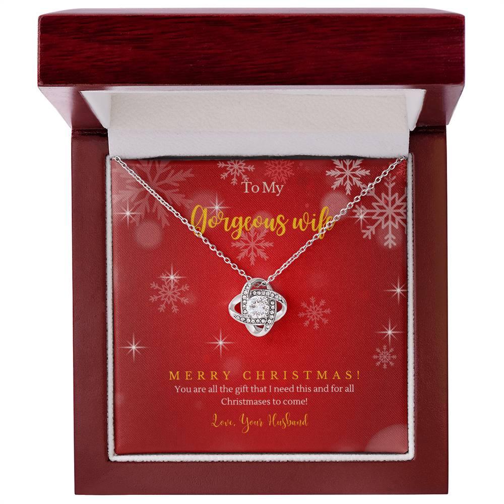 Christmas Gift for Wife from Husband - Love Knot Necklace pendant - Camili Bel Creations Gift Shop