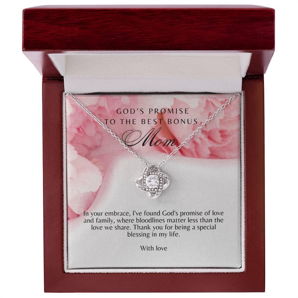 Beautiful Love Knot Necklace for Best Bonus Mom - Camili Bel Creations Gift Shop