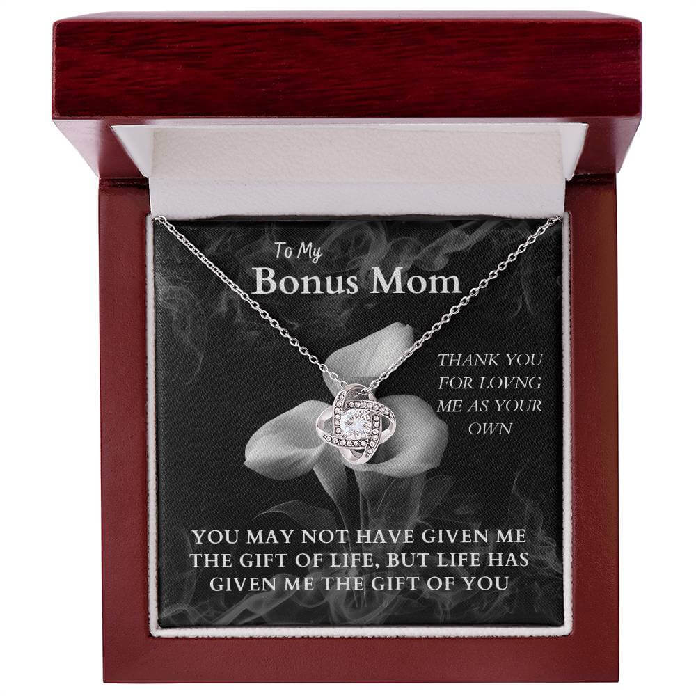 Stunning Love Knot Necklace For Bonus Mom - Camili Bel Creations Gift Shop