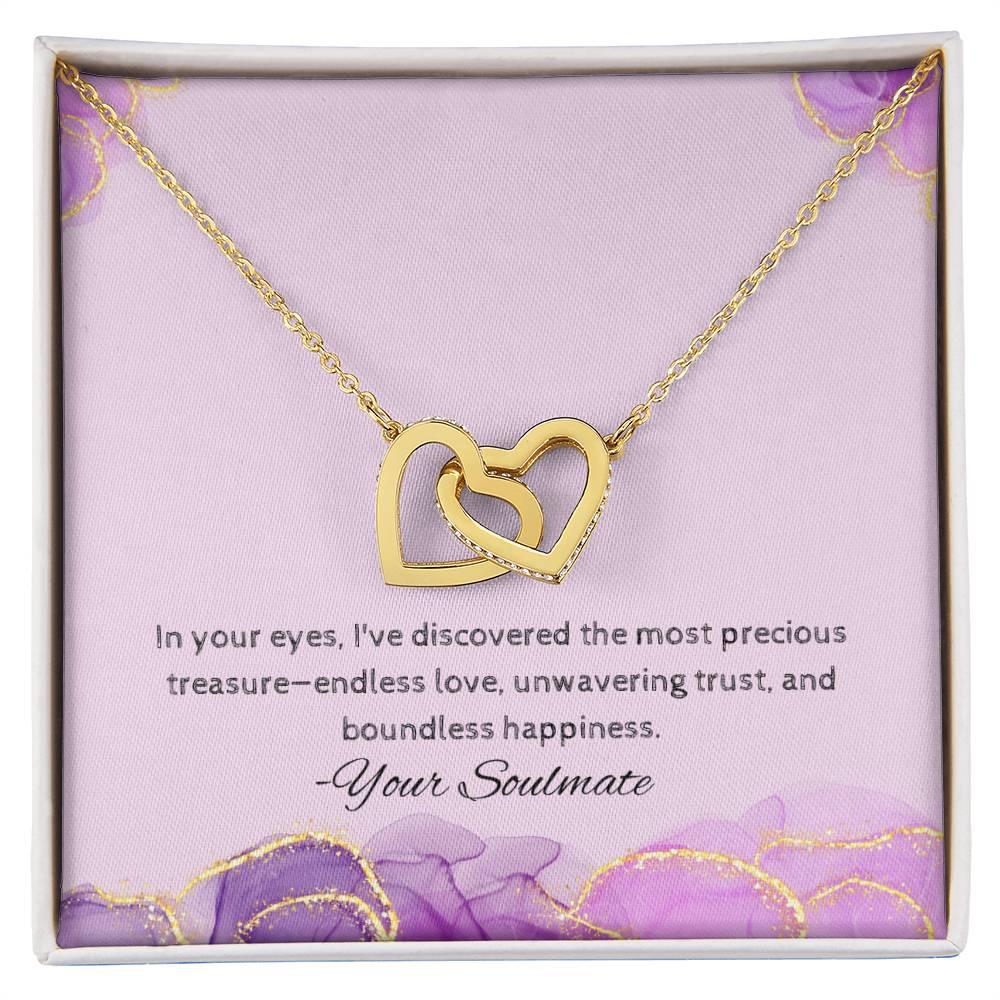 Interlocking Hearts Necklace I Gift For Your Soulmate - Camili Bel Creations Gift Shop