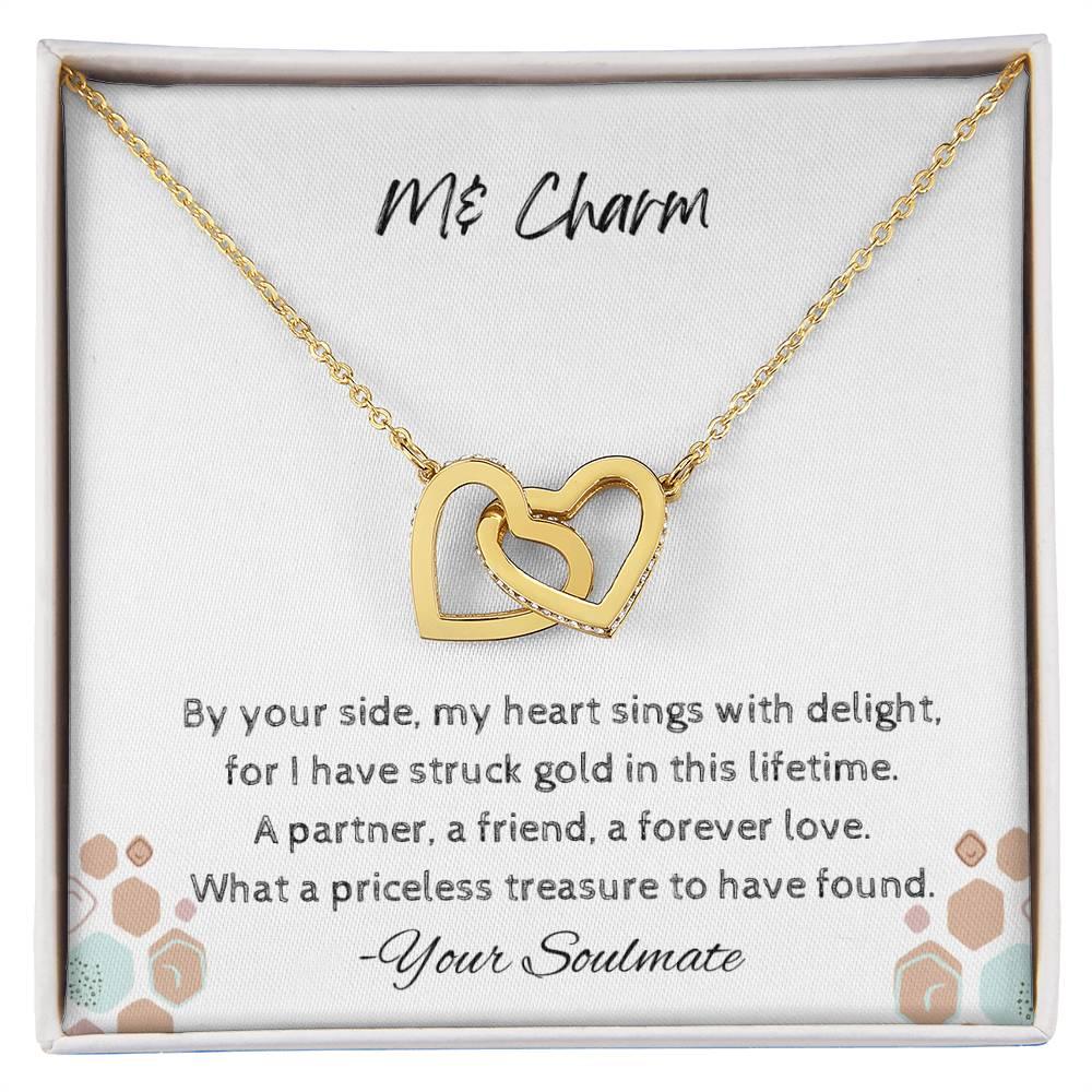 Interlocking Hearts Necklace I Gift For Your Soulmate - Camili Bel Creations Gift Shop