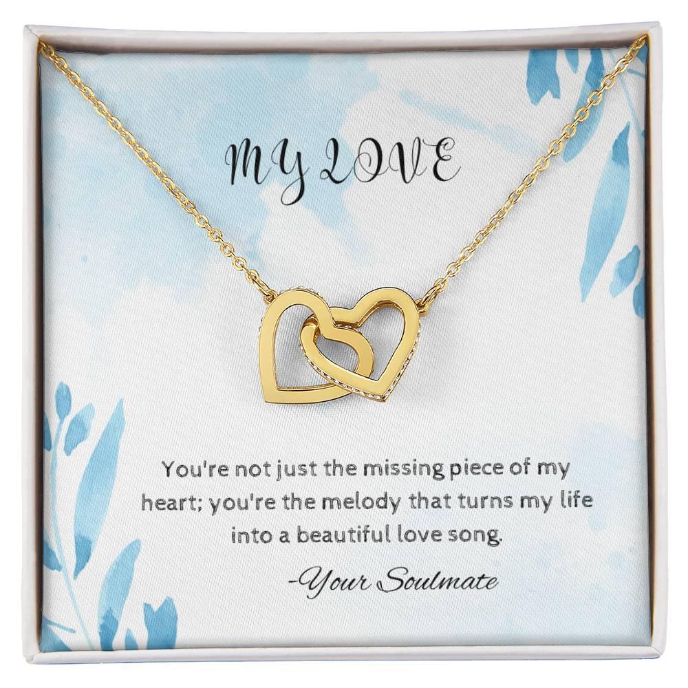 Interlocking Hearts Necklace I Gift For Your Soulmate - Camili Bel Creations Gift Shop
