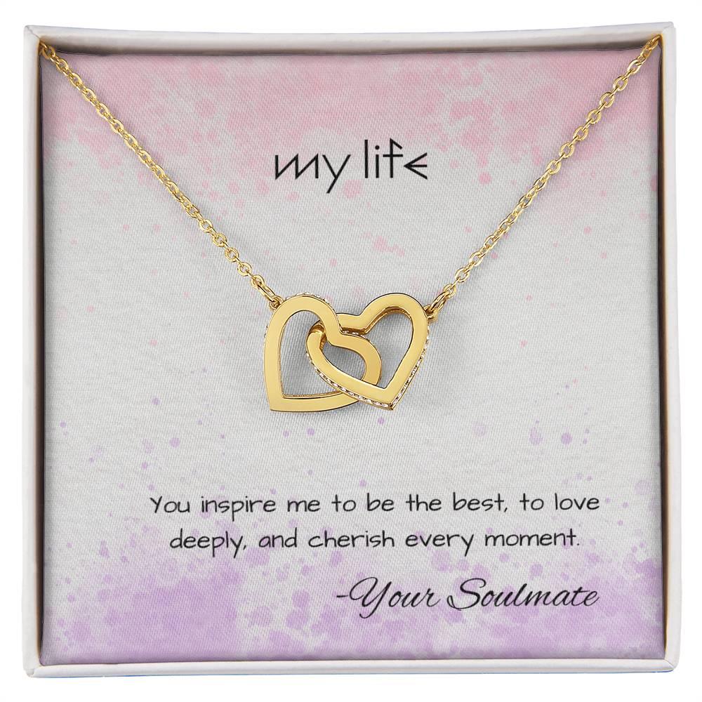 Interlocking Hearts Necklace I Gift For Your Soulmate - Camili Bel Creations Gift Shop