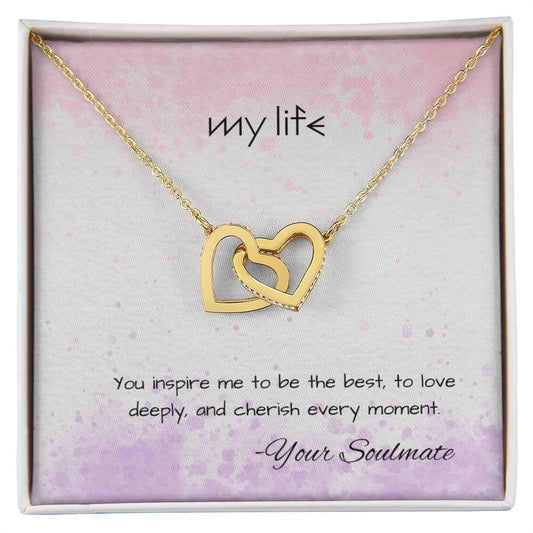 Interlocking Hearts Necklace I Gift For Your Soulmate - Camili Bel Creations Gift Shop