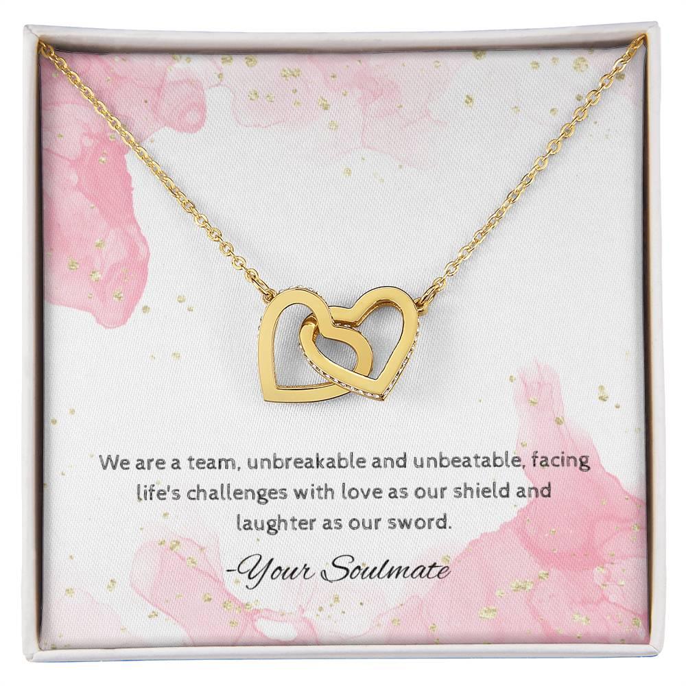 Interlocking Hearts Necklace I Gift For Your Soulmate - Camili Bel Creations Gift Shop