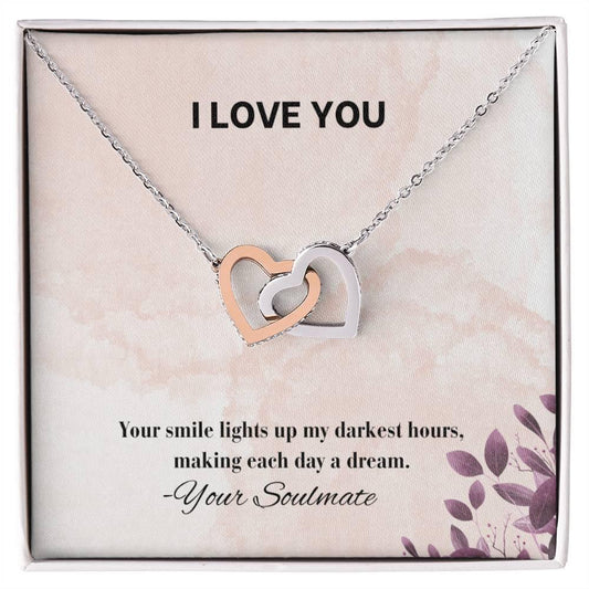 Interlocking Hearts Necklace I Gift For Your Soulmate - Camili Bel Creations Gift Shop