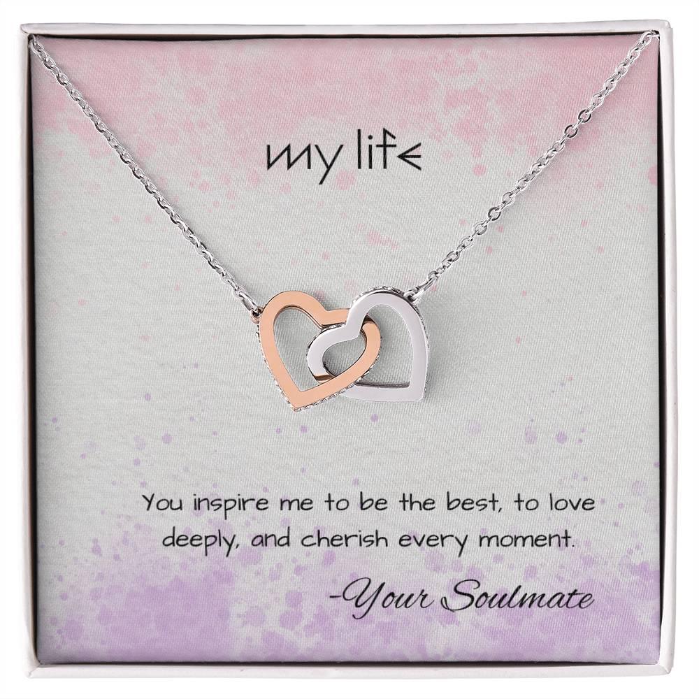 Interlocking Hearts Necklace I Gift For Your Soulmate - Camili Bel Creations Gift Shop