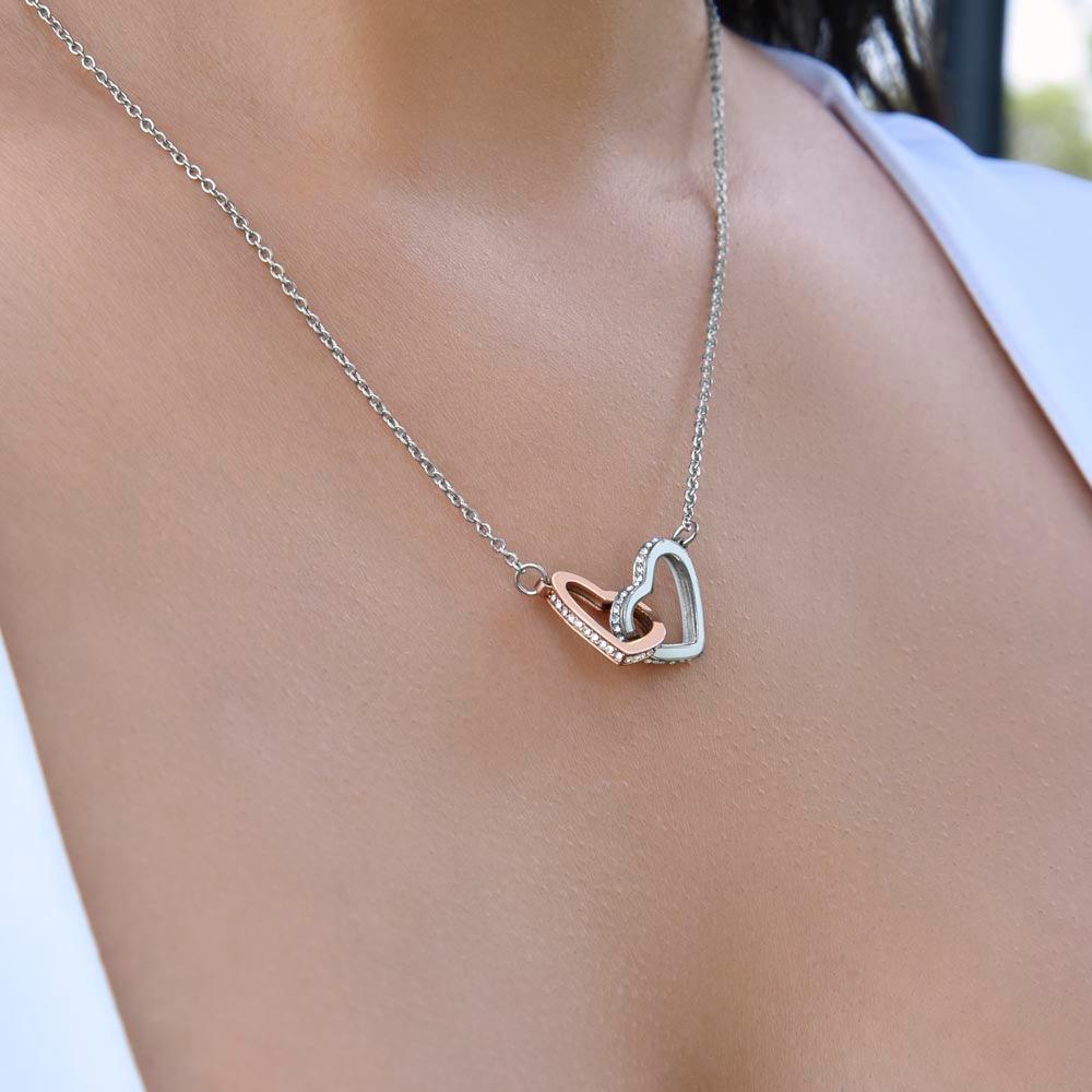 Interlocking Hearts Necklace I Gift For Your Soulmate - Camili Bel Creations Gift Shop