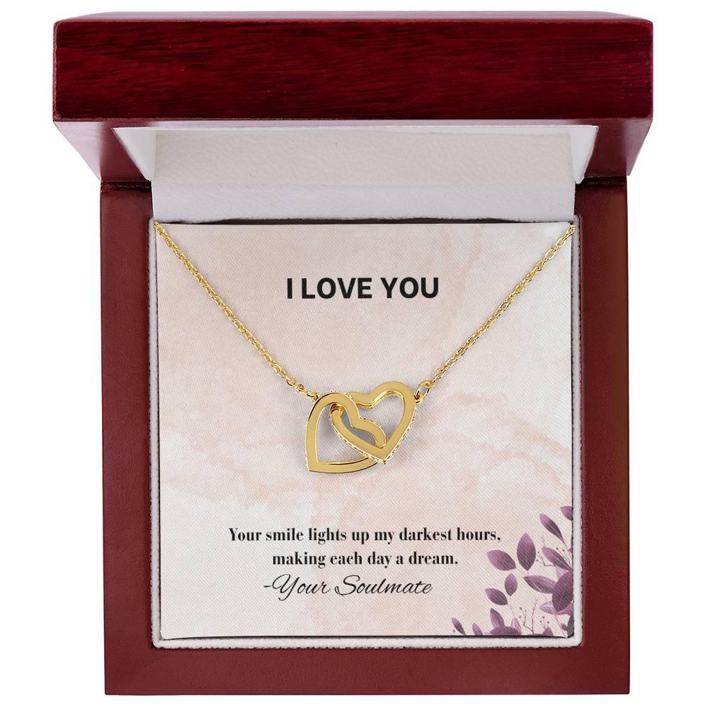 Interlocking Hearts Necklace I Gift For Your Soulmate - Camili Bel Creations Gift Shop