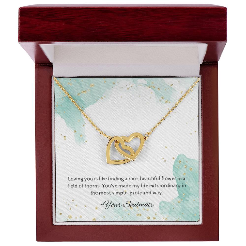 Interlocking Hearts Necklace I Gift For Your Soulmate - Camili Bel Creations Gift Shop