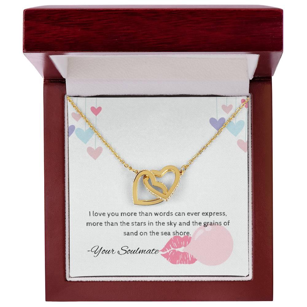 Interlocking Hearts Necklace I Gift For Your Soulmate - Camili Bel Creations Gift Shop