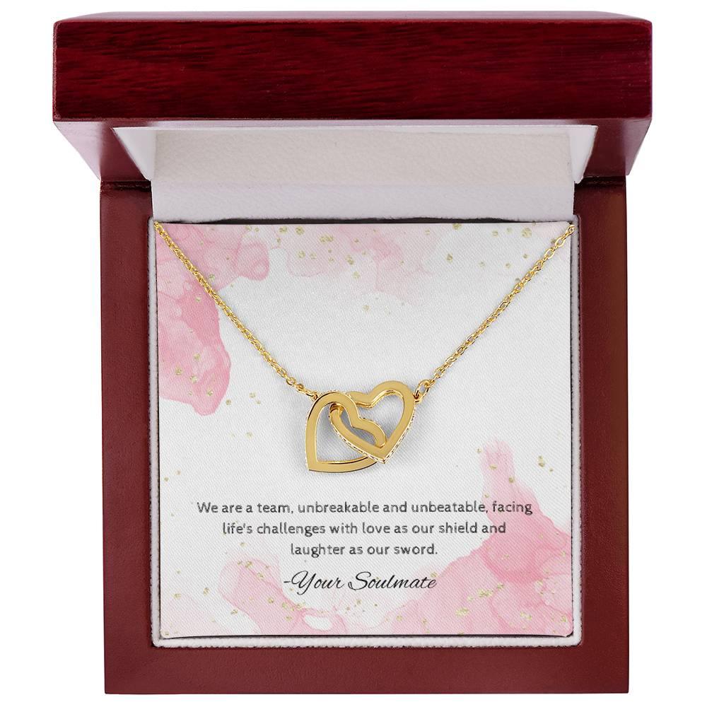 Interlocking Hearts Necklace I Gift For Your Soulmate - Camili Bel Creations Gift Shop