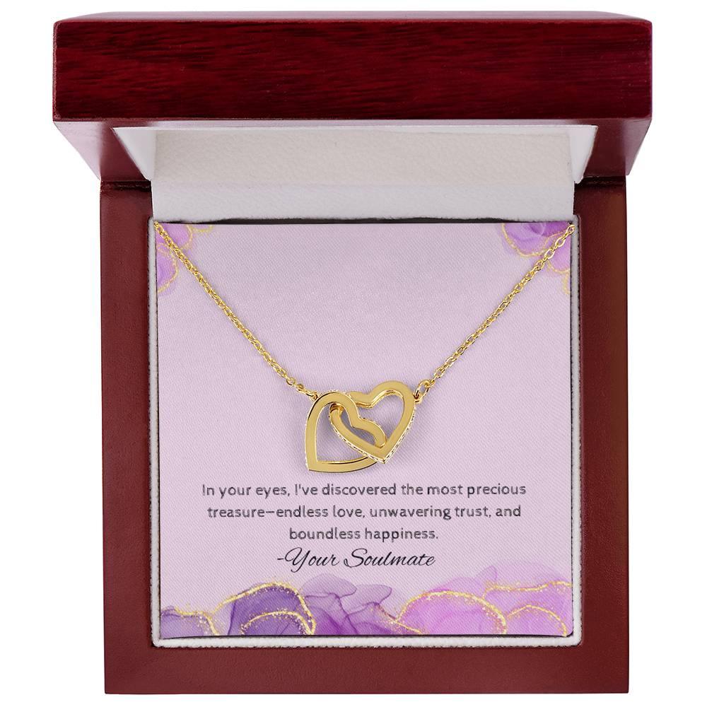 Interlocking Hearts Necklace I Gift For Your Soulmate - Camili Bel Creations Gift Shop