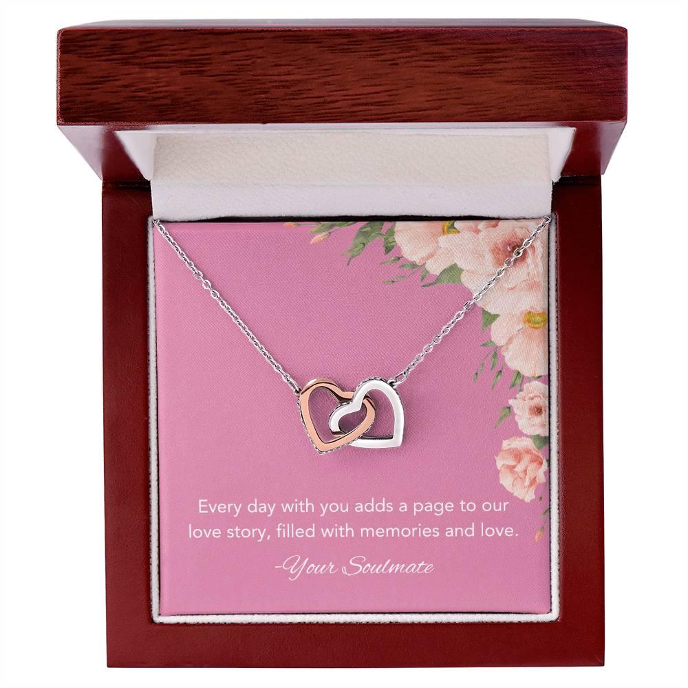 Interlocking Hearts Necklace I Gift For Your Soulmate - Camili Bel Creations Gift Shop