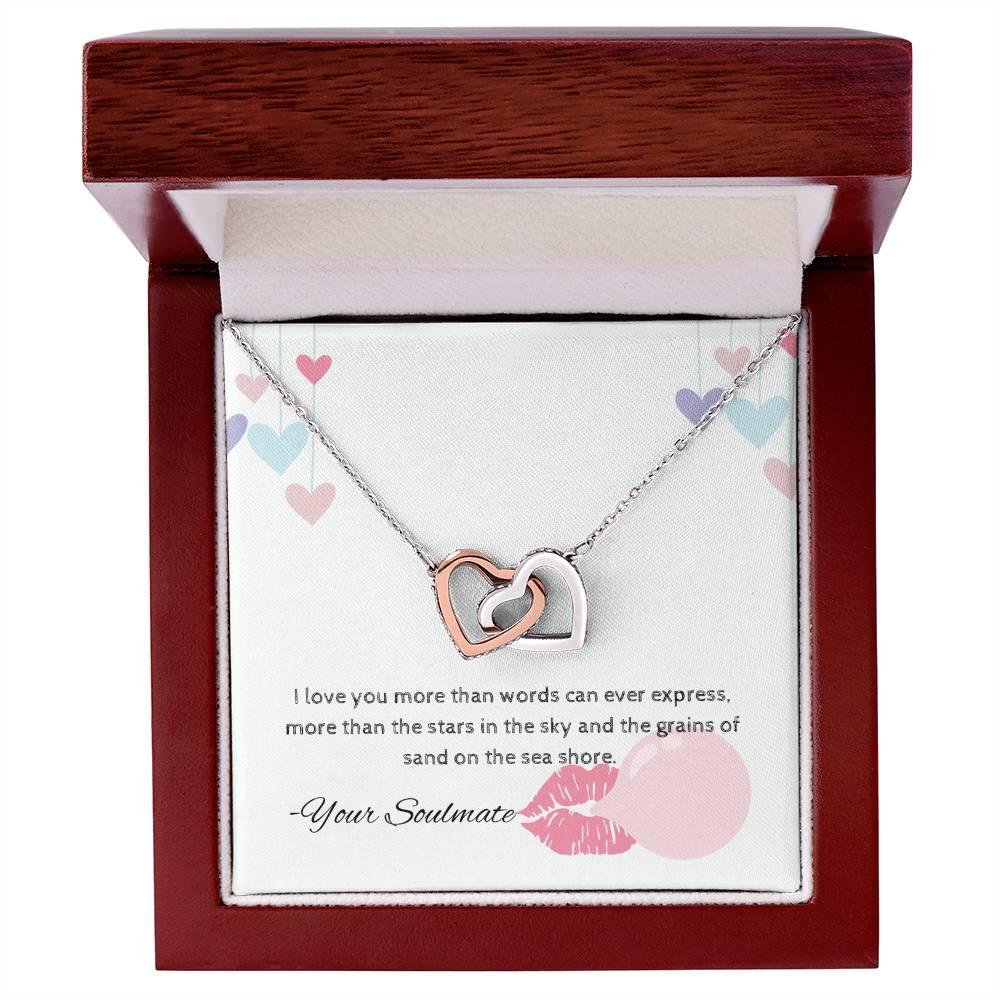 Interlocking Hearts Necklace I Gift For Your Soulmate - Camili Bel Creations Gift Shop