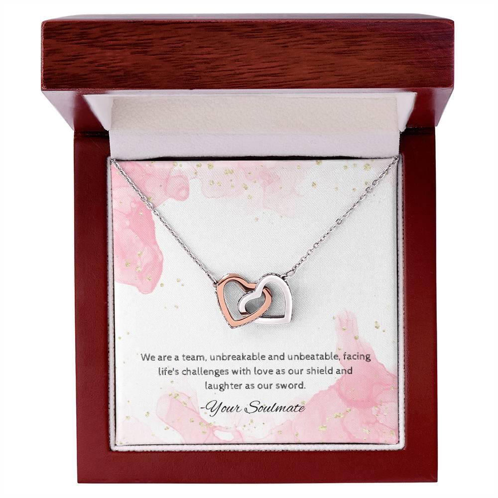 Interlocking Hearts Necklace I Gift For Your Soulmate - Camili Bel Creations Gift Shop